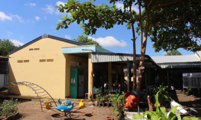 The roof of kindergarten 19-5 is completely replaced by PEB Steel with AluPeb product.