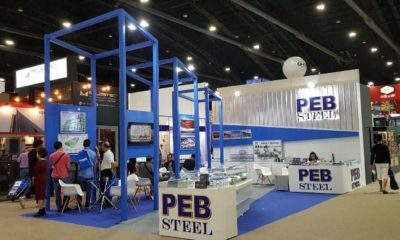 PEB Steel Buildings' booth at the exhibition